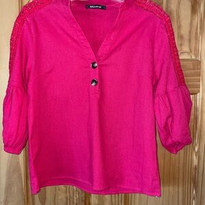 Vibrant Pink Women's Blouse